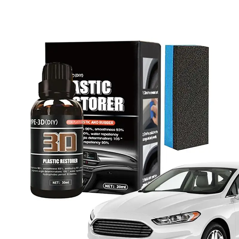 

Car Plastics Restorer For Cars Protectant Cleaning For Cars Truck Motorcycle Exterior Polishing & Scratch Remover Protects