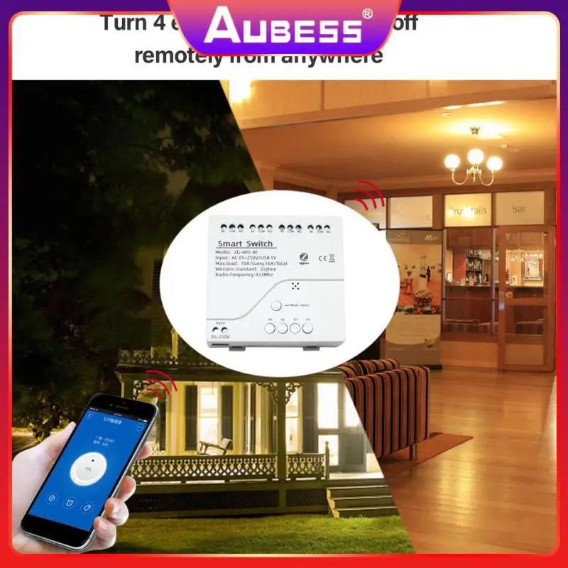 

Portable Diy Switches Mouble 4 Channel Control Wireless Wifi Smart Relay Switch Mobile App Control Work With Alexa Google Home