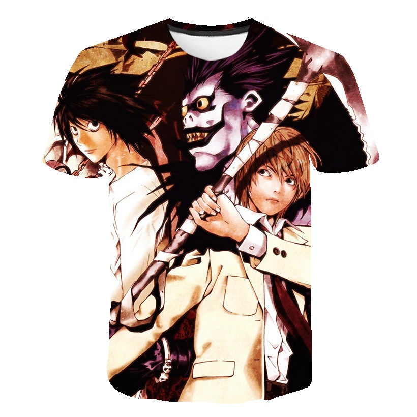 

Death Note T Shirts 2022 New Style Boyfriend Gift All-Match Unisex Summer Fashion Punk Rock Comfortable Fitted Hot Sale
