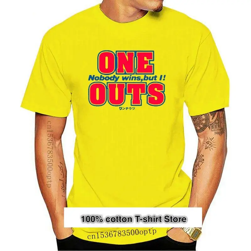 Camiseta de Manga de Anime para hombre, ropa con logotipo de béisbol One Outs