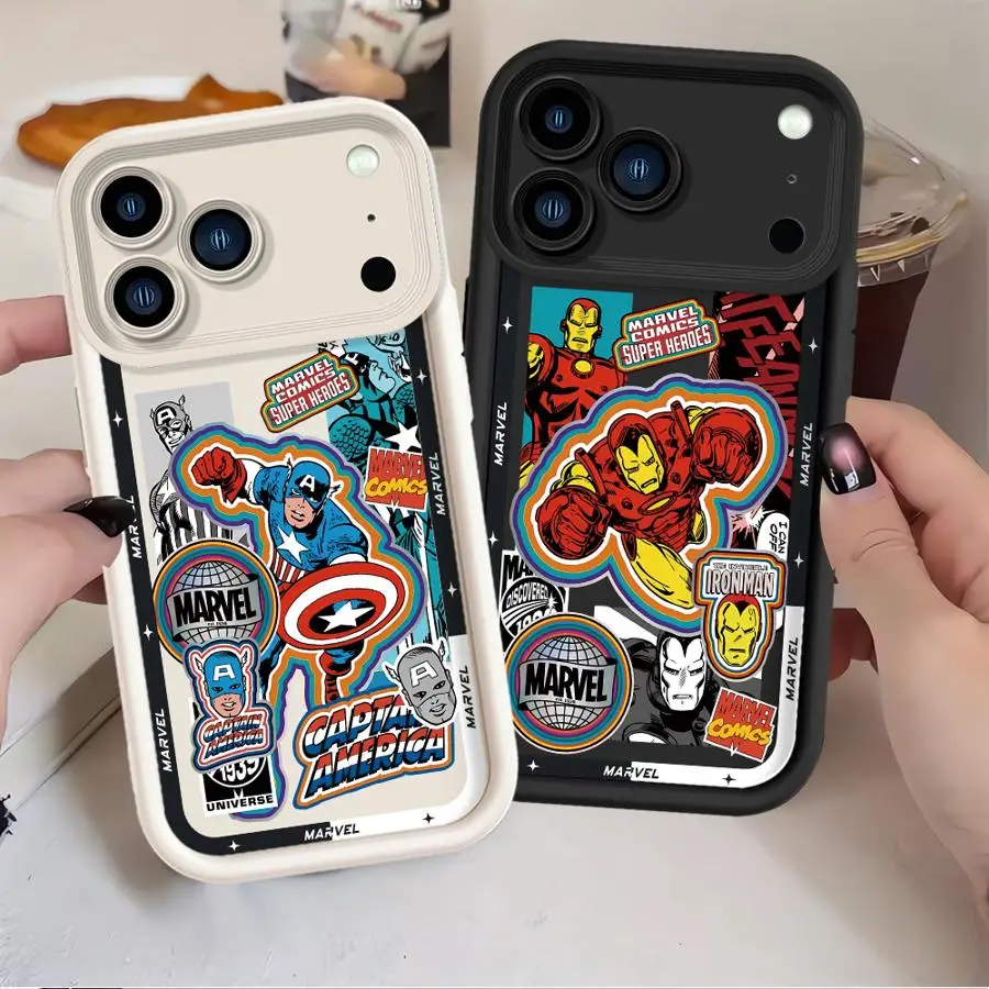 Фото Крутой чехол с изображением Железного человека Marvel для iPhone 11 Air 17 Pro Max 14 12 Pro 13 16 15 Plus №5