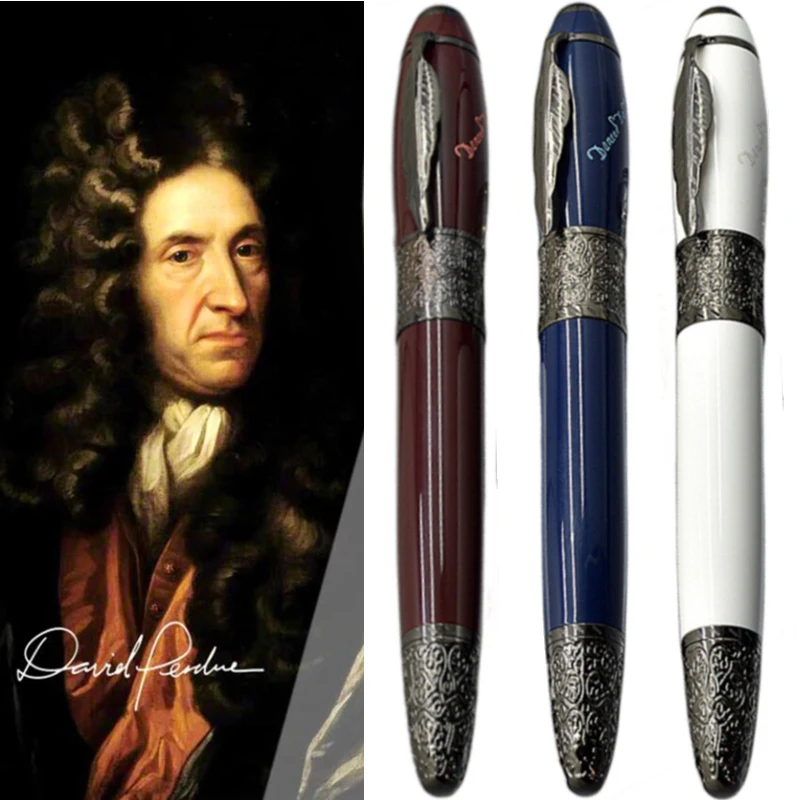 

MB Limited Edition Writer Daniel Defoe Fountain Pen Luxury Rollerball Ballpoint Writing Stationery Ink Smooth With Serial Number