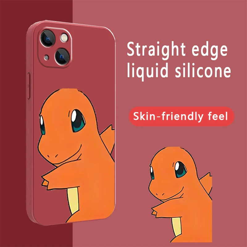 Чехол с покемоном Пикачу Дженни черепахой для iPhone 12 13 Pro Max Mini 11 X XR XS MAX SE2020 8 7 6 6S Plus