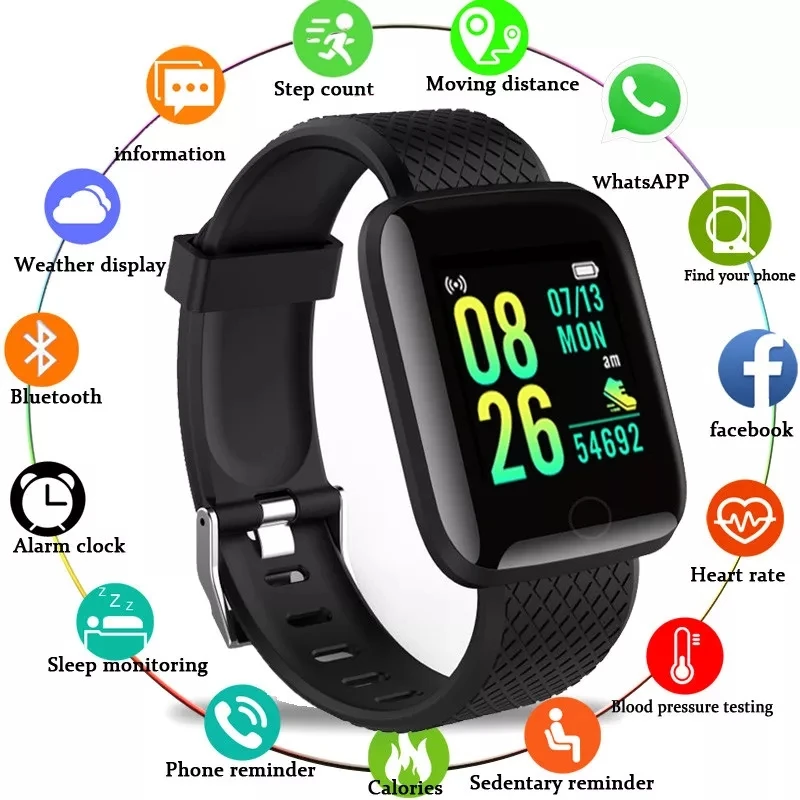

Digital Smart Sport Watch Men's Watches Digital LED Electronic Wristwatch Bluetooth Fitness Wristwatch Women KIDS Hours Hodinky