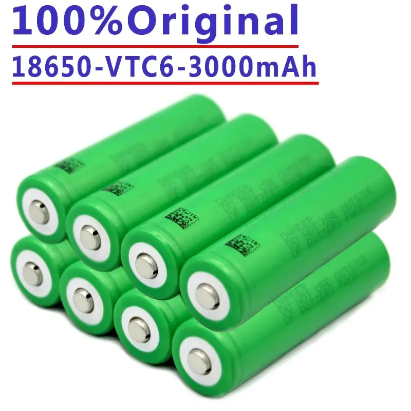 Литий-ионный аккумулятор VTC6 3 7 В 3000 мАч 18650 для Sony US18650 30A