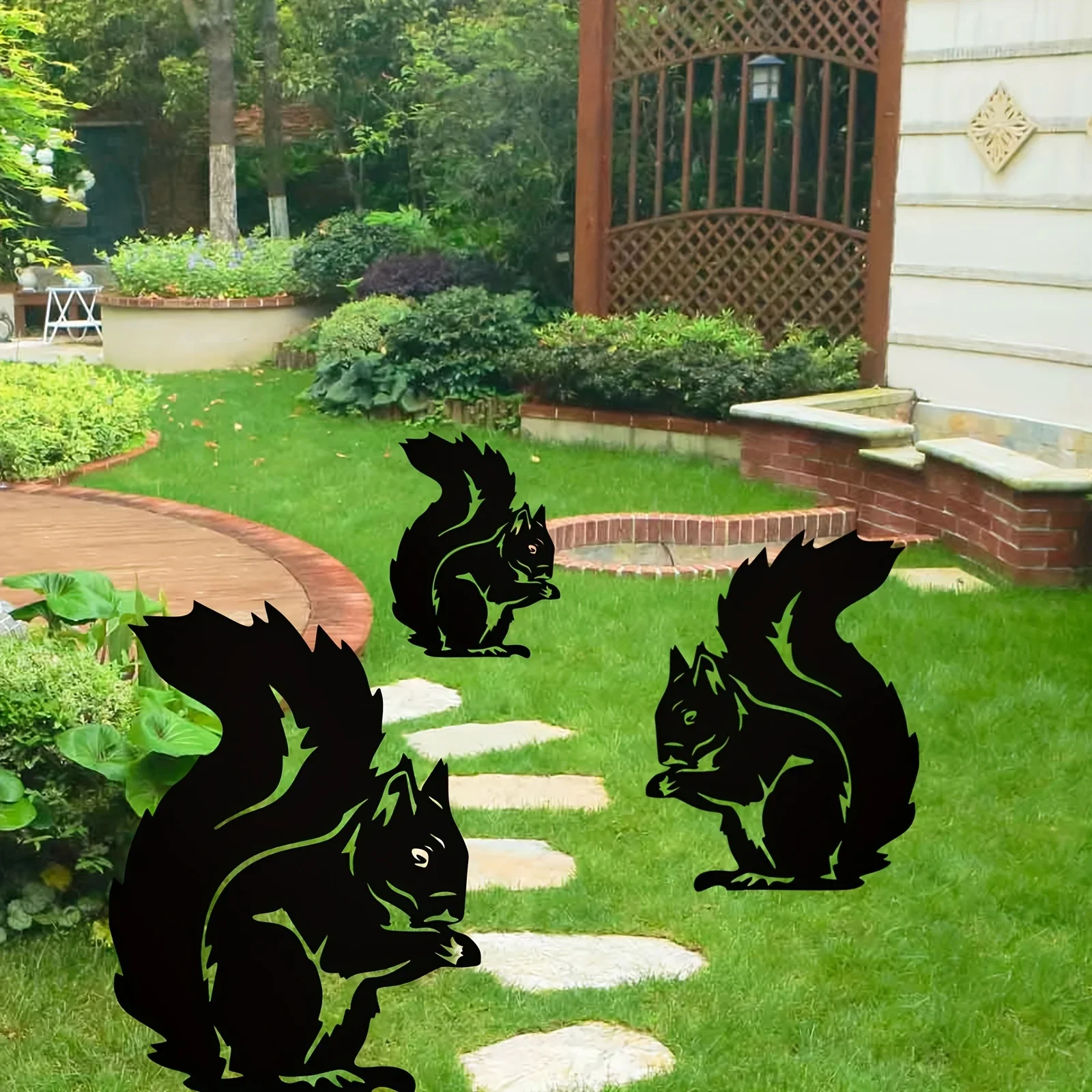 Декоративный Металлический Садовый Кол - Дизайн Белого Кролика С Художественным