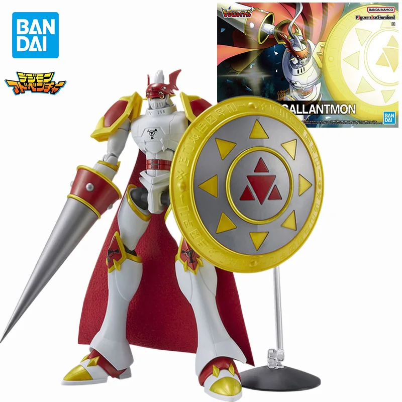 

In Stock Original Bandai 17Cm Figure-Rise Digimon Adventure Dukemon Gallantmon TV Anime Action Figures Assemble Pvc Model Toys