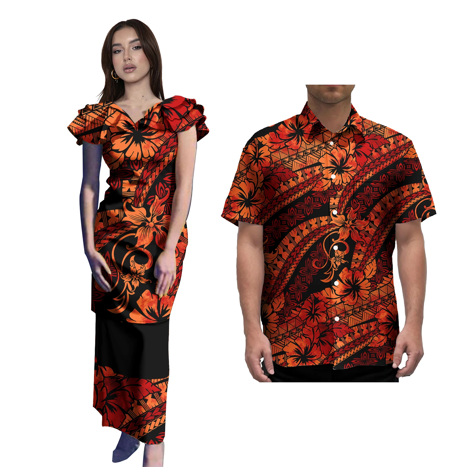 Лидер продаж полинезийские пулетаси женские платья с оборками гавайская рубашка