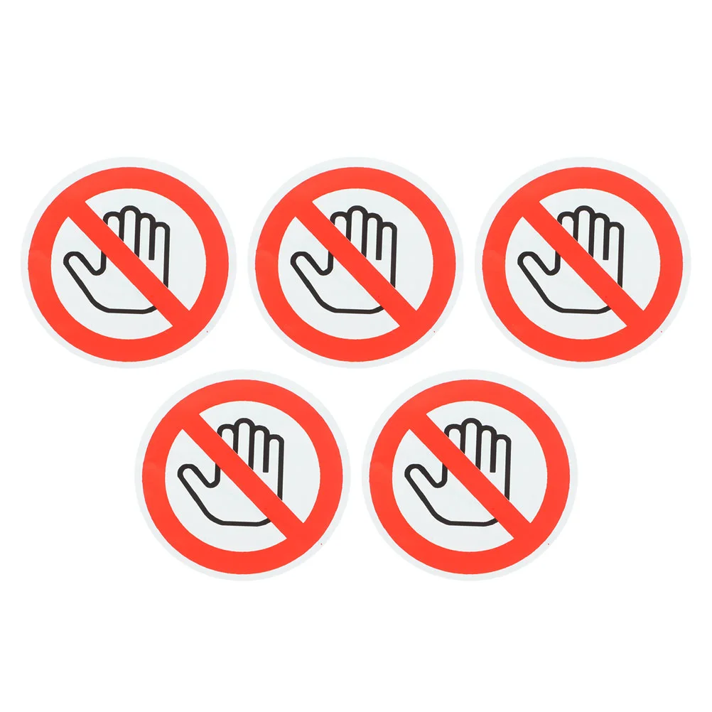 5 листов наклейки со знаком безопасности клейкая предупреждающая этикетка