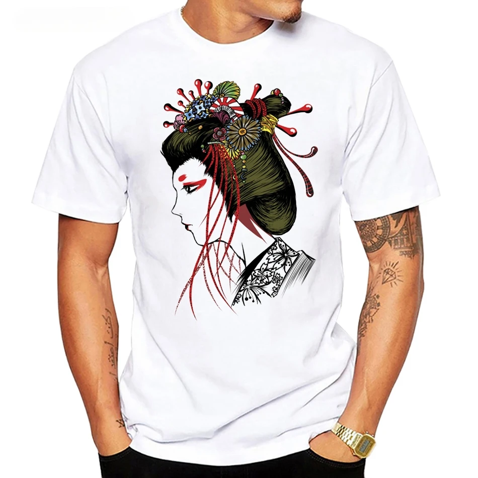 Облицо очаровательной/любистой японской девушки футболка в стиле Харадзюку