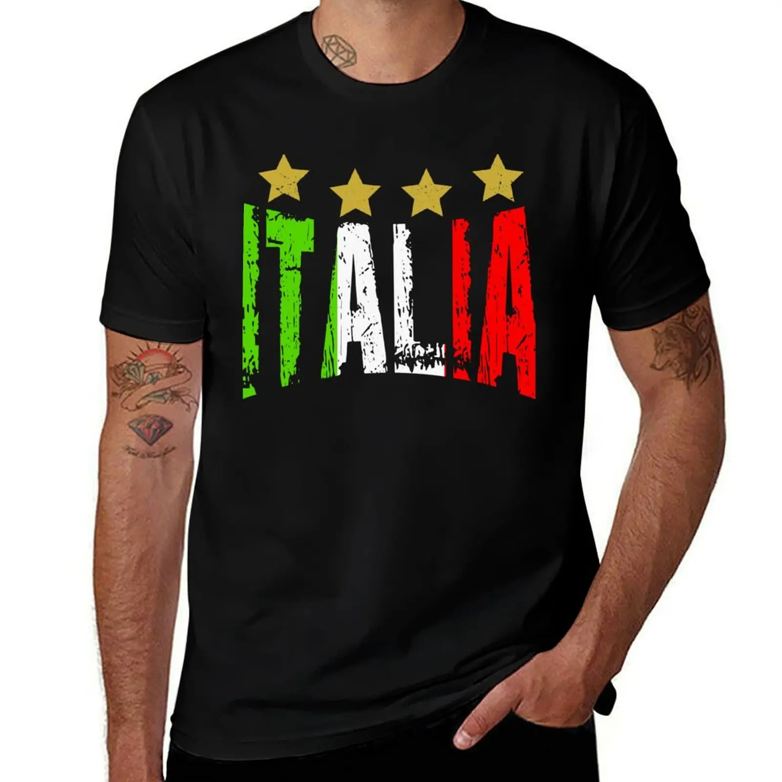 Фото Футболка Squadra Azzurra Soccer Italia, прочная рабочая футболка №1
