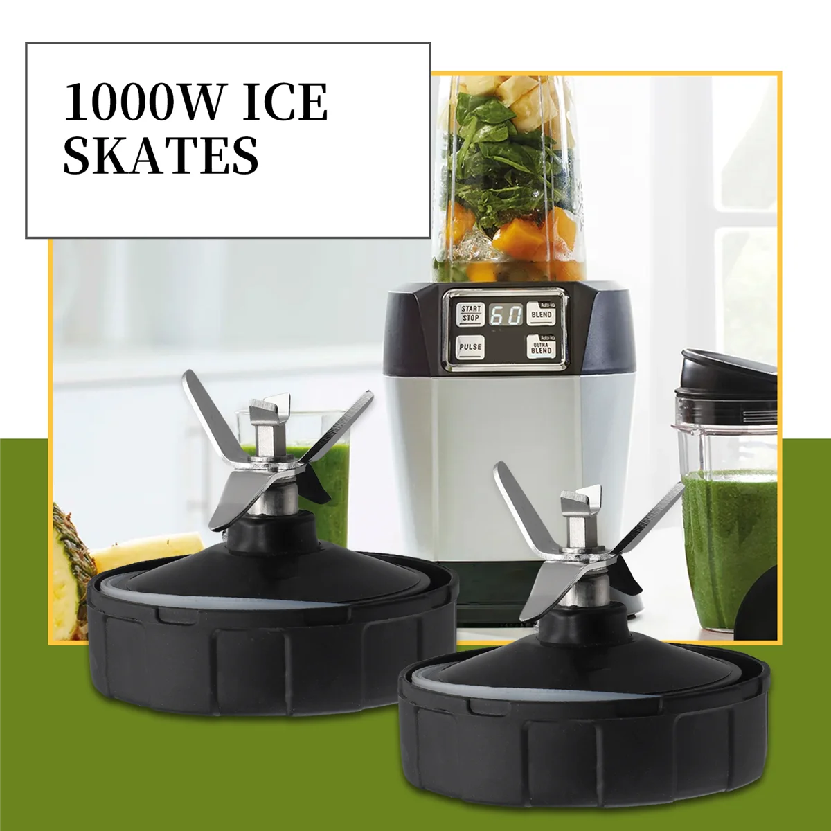 2 шт. 7 плавников запасные части для лезвий блендера Ninja лезвия экстрактора Nutri Auto Iq