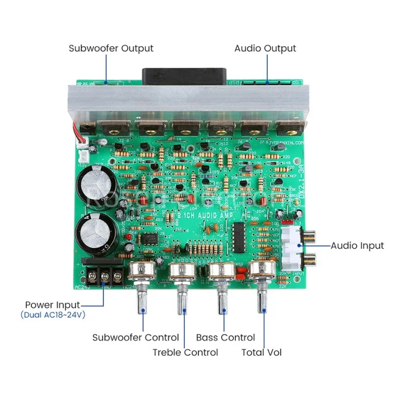 Усилитель сабвуфера DX-2.1 CA2110 240 Вт