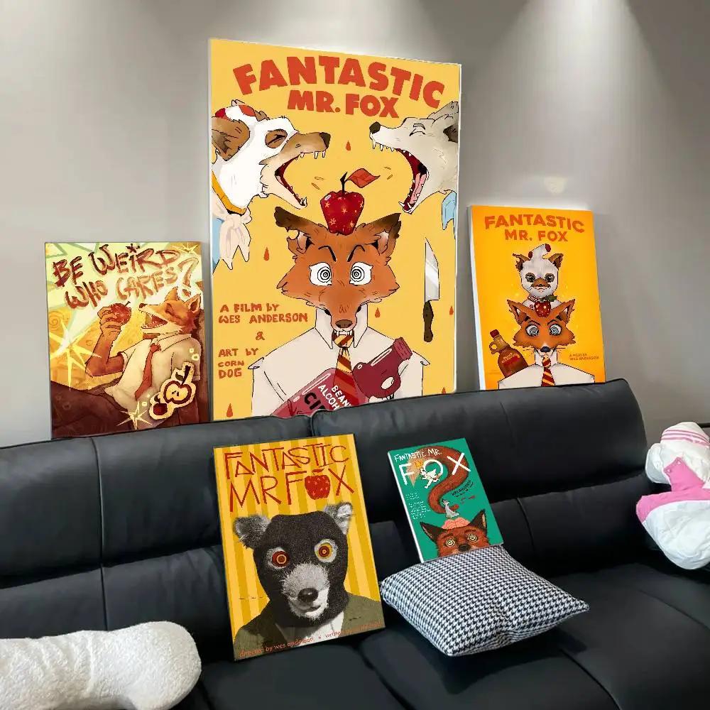 Классические винтажные постеры с персонажами из мультфильмов F-Fantastic M-Mr. F-Fox, декор для комнаты, домашнего бара, кафе, скандинавский домашний декор (art.: 3920da99c56ea) - 3920da99c56ea