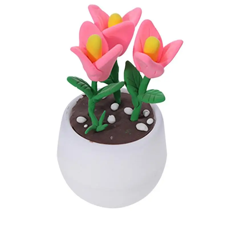 

Modeling Clay Kit Harmless Clay Crafts Safe Cute Fake Potted Plants Clay Set Funny Educational Toy To Enhance Thinking Ability