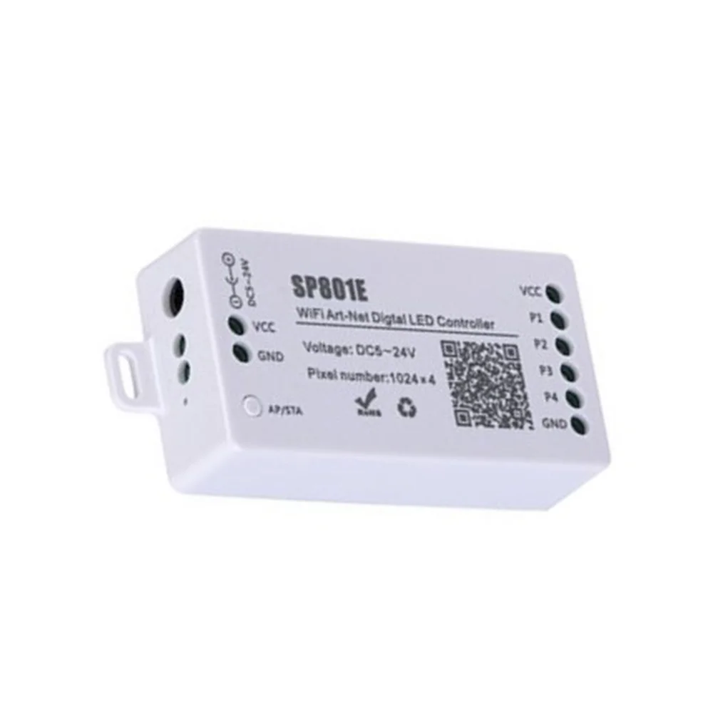 Фото SP801E Wifi Art-Net женский контроллер, модель панели управления WS2812B WS2811 №2