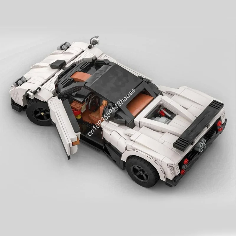 Фото Набор для сборки модели MOC Pagani Zonda Porscheed из 1458 деталей, конструктор, архитектурные блоки, креативная идея, кирпичики, рождественский подарок для детей №3