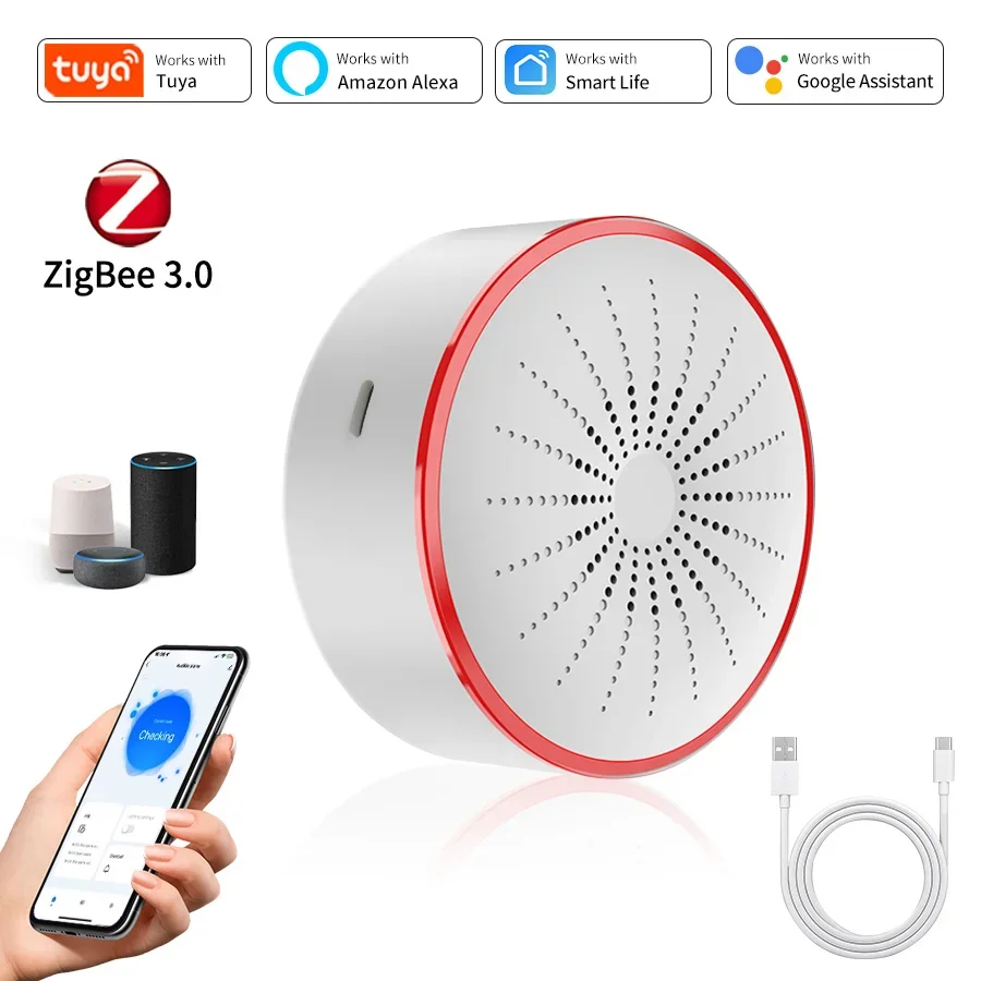 

Tuya Wi-Fi Zigbee умная сирена F048B