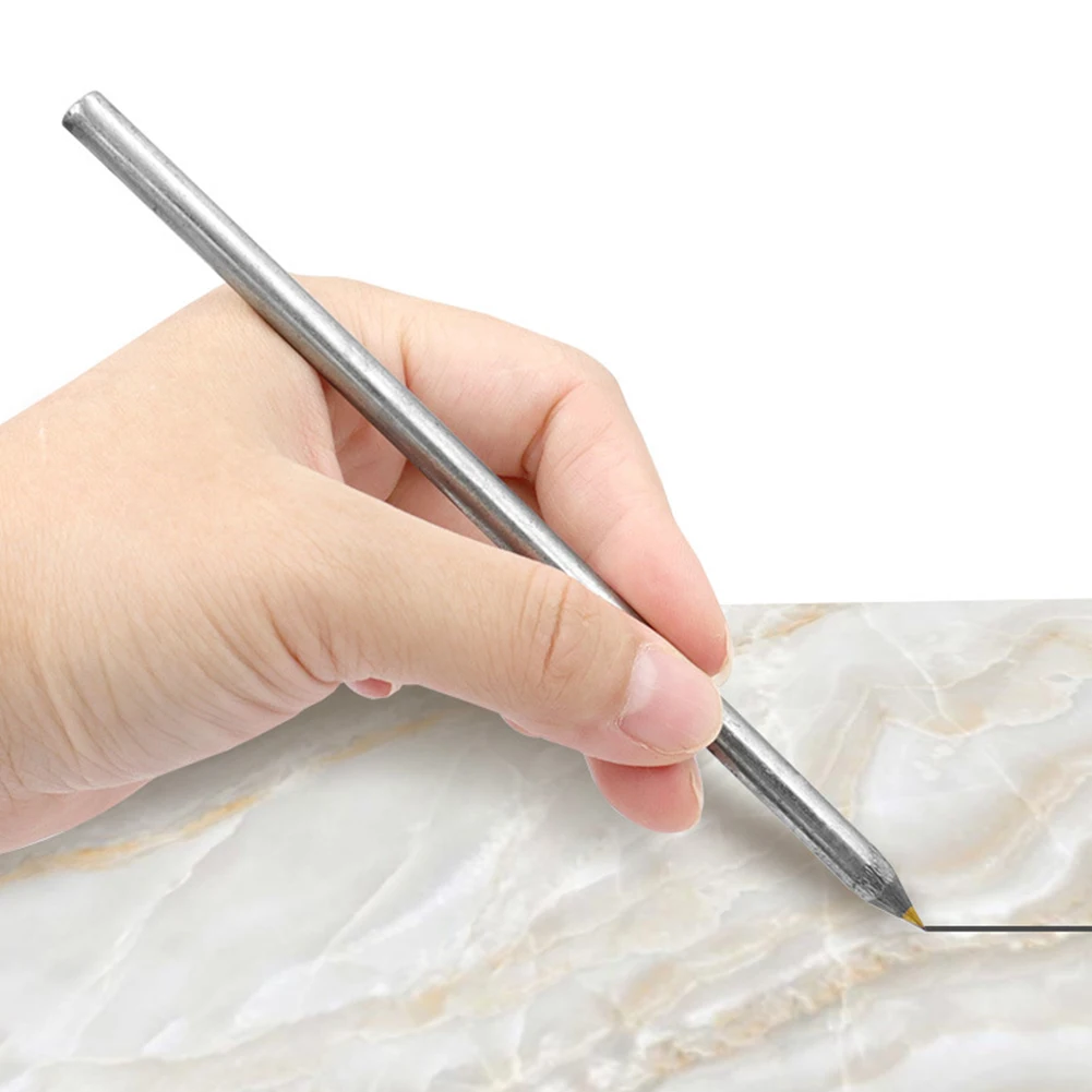 Alloy Scribe Pen Metal Wood Glass Tile Carving Cutting Marker Pencil Woodworking Single Head Marking Tool