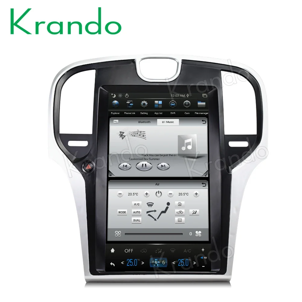 Автомобильный радиоплеер с вертикальным экраном Krando Android 9.0 4G 64G 9,0 дюймов GPS для Chrysler 300C 13,3-2013 мультимедийный Carplay (art.: 3920c583b8dff) - 3920c583b8dff