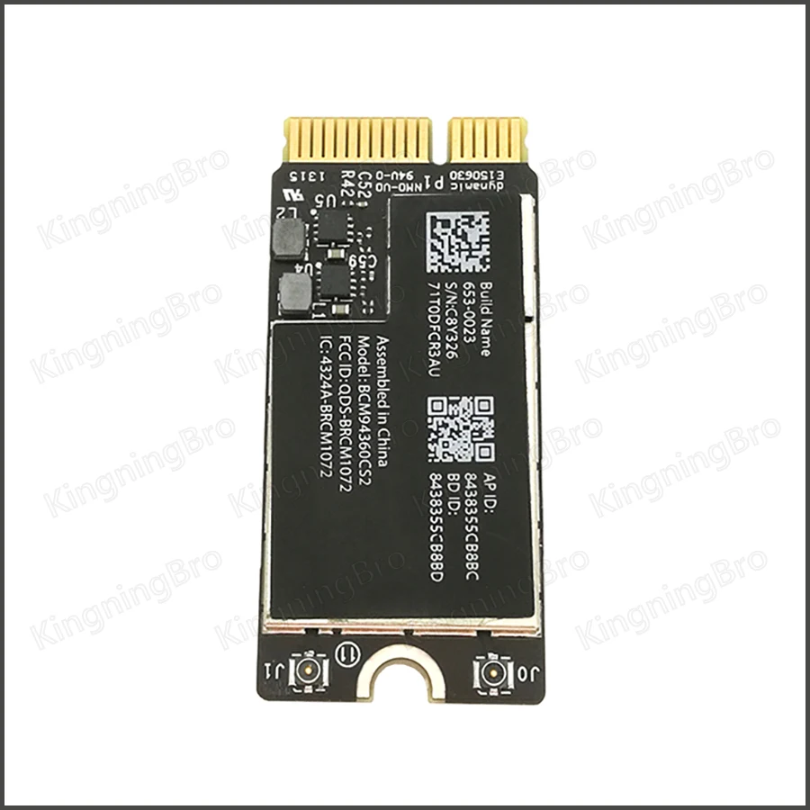 Bluetooth-карта BCM94360CS2 для Macbook Air карта Wi-Fi 11 дюймов 13 A1465 A1466 2013 2014 2015 2017 лет оригинал |