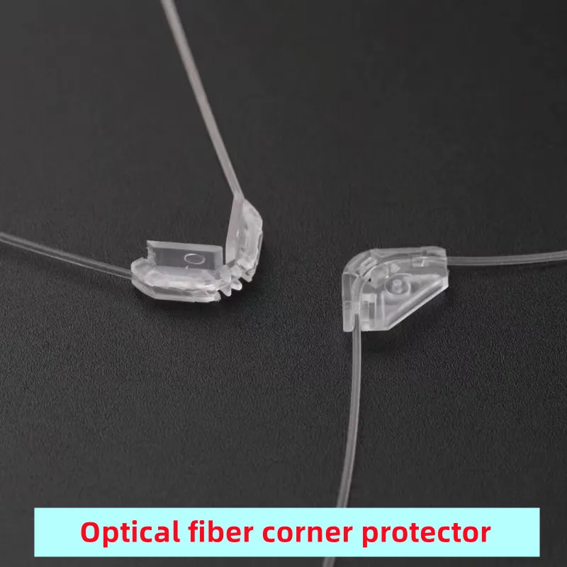 Transparent corner protector invisible invisible optical fiber jumper, special indoor corner device, one pair for home use
