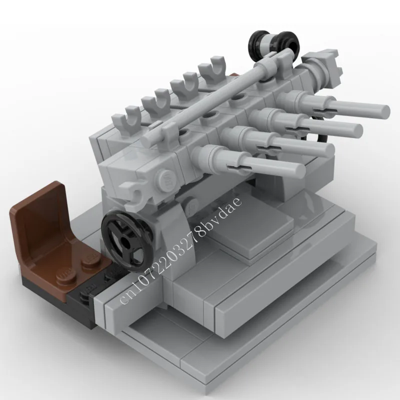 103 шт. Quad 1 &quotЧикаго Пианино AA Gun MOC креативная модель с видом на улицу строительные