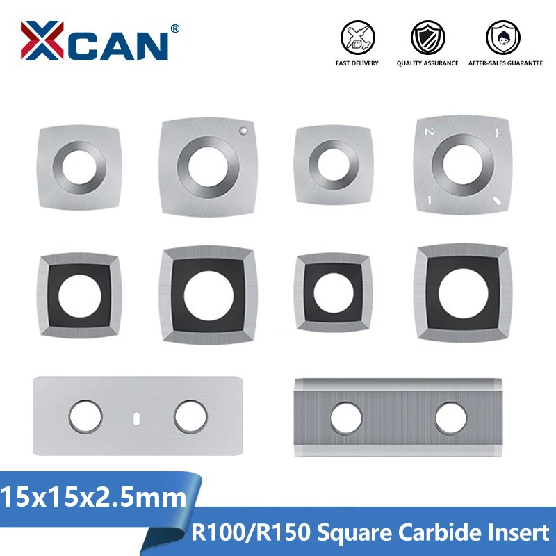 

Карбидная пластина XCAN для обрезки, 15x15x2,5 мм, R100/R150