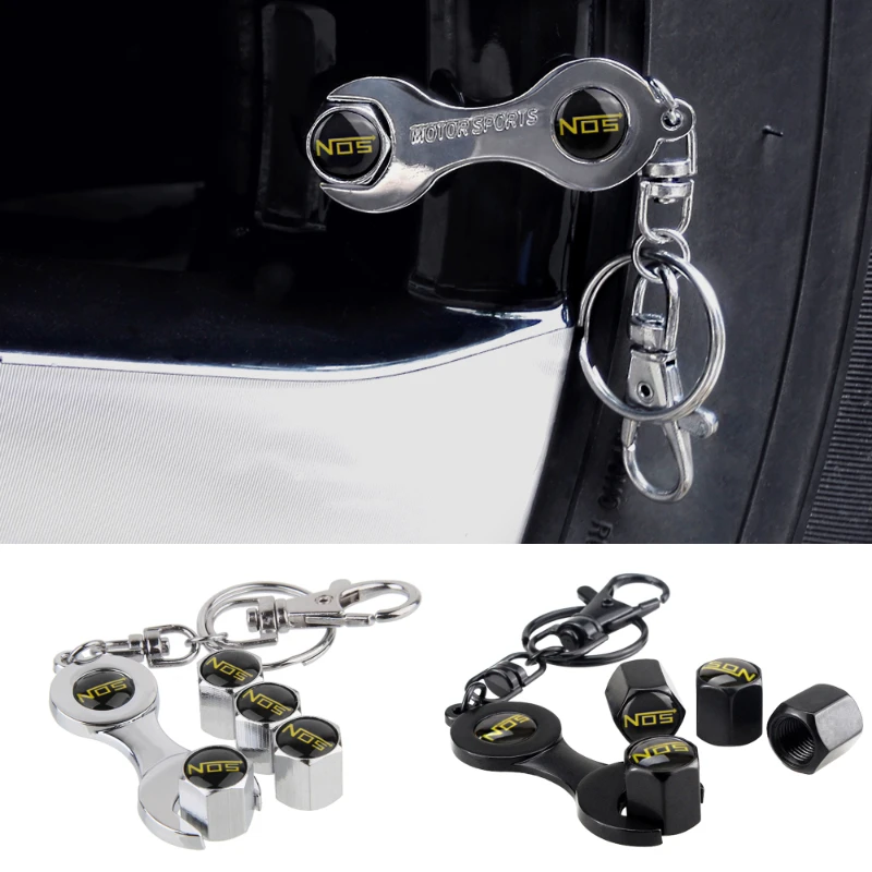 

Metal Car Tire Valve Stems Caps Airtight Cover with Mini Wrench NOS Logo for Chevrolet Suzuki Mazda Hyundai Toyota Mitsubishi