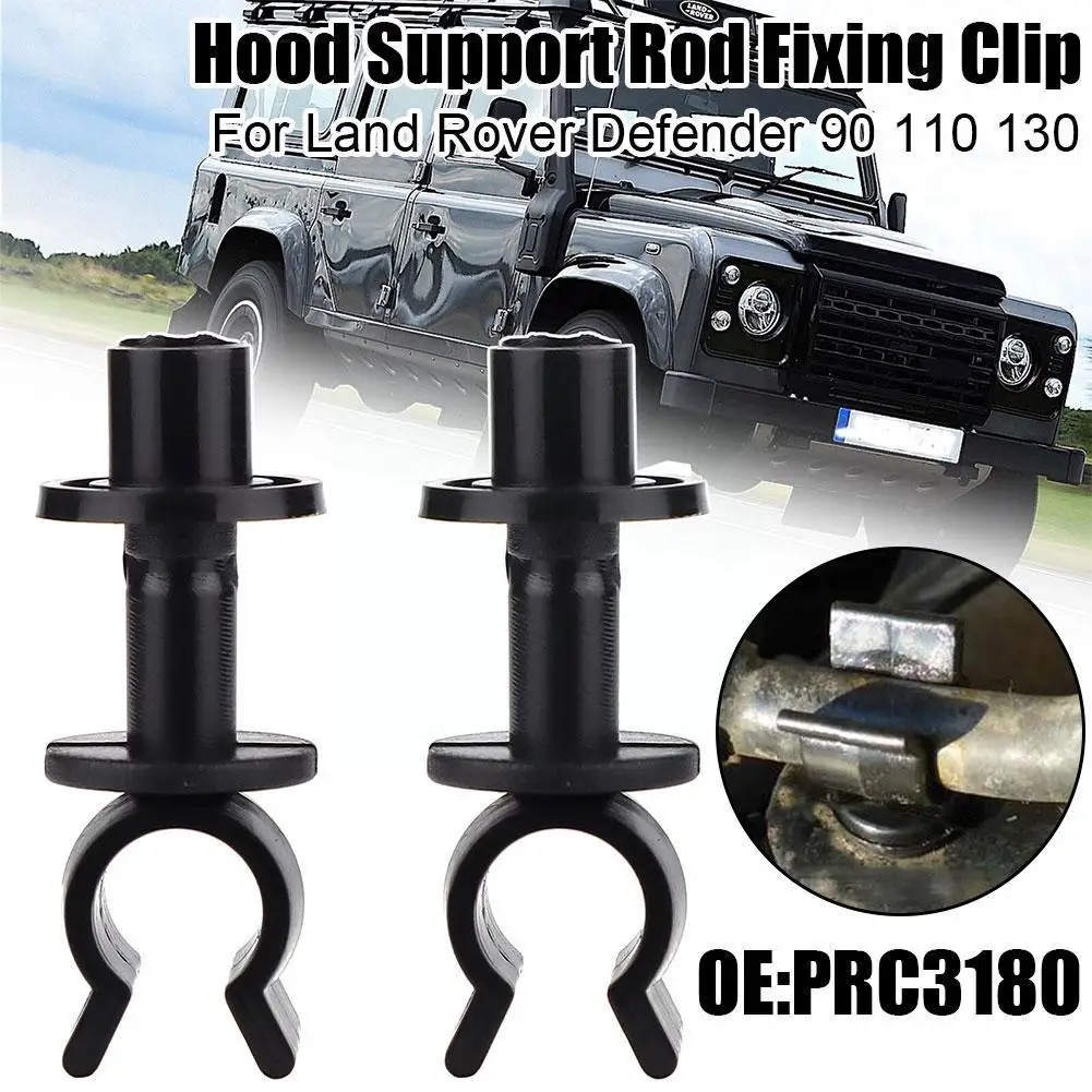 

2PCS Support Stay Prop Clips Suitable For Range Defender Discovery 1 Car Hood Support Rod Fixing Plastic Clip PRC3180 S3Y3