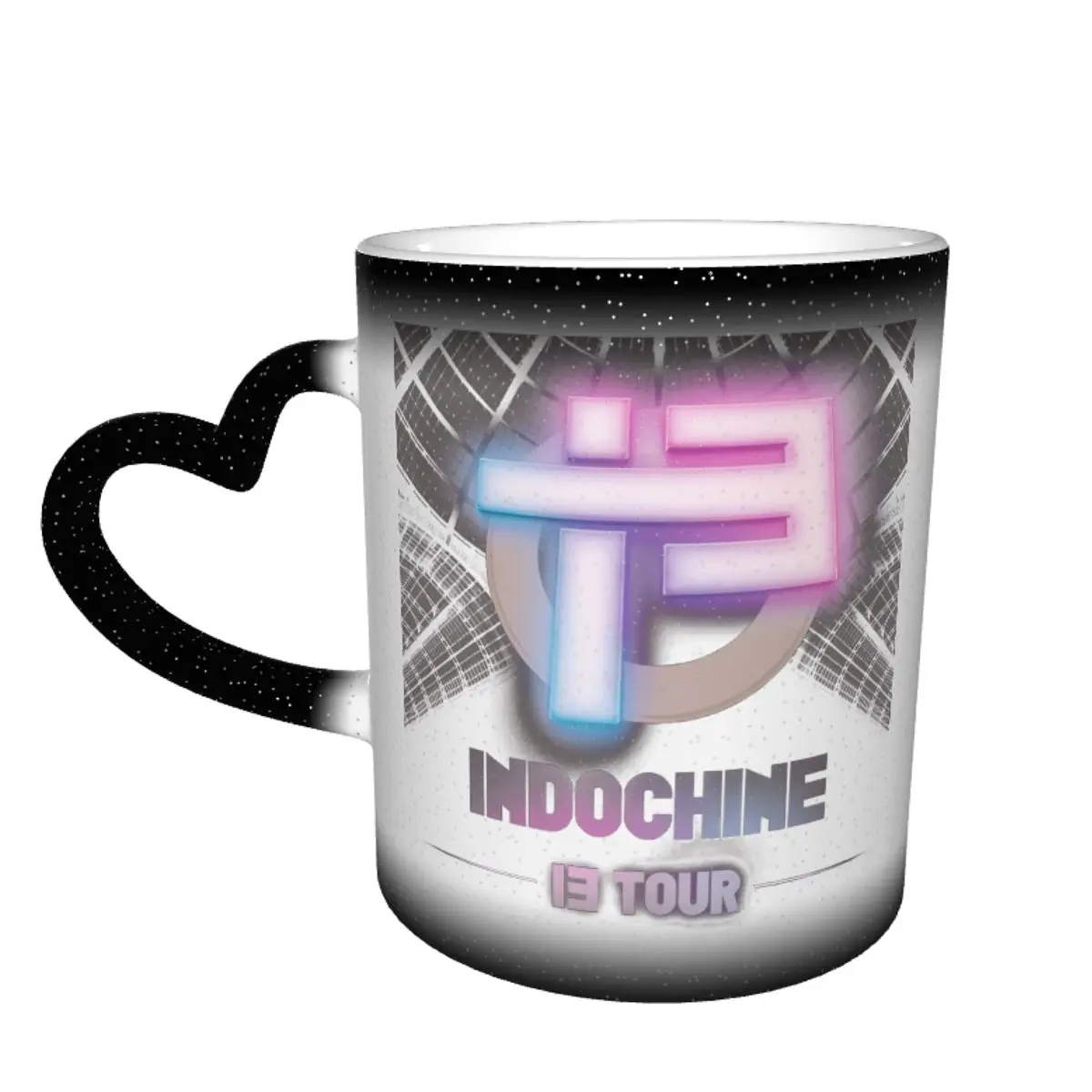 

Indo Chine Most Popular Band Rock Indochine Is Color Changing Mug in the Sky Classic Ceramic Heat-sensitive Cup Nerdy Tea cups