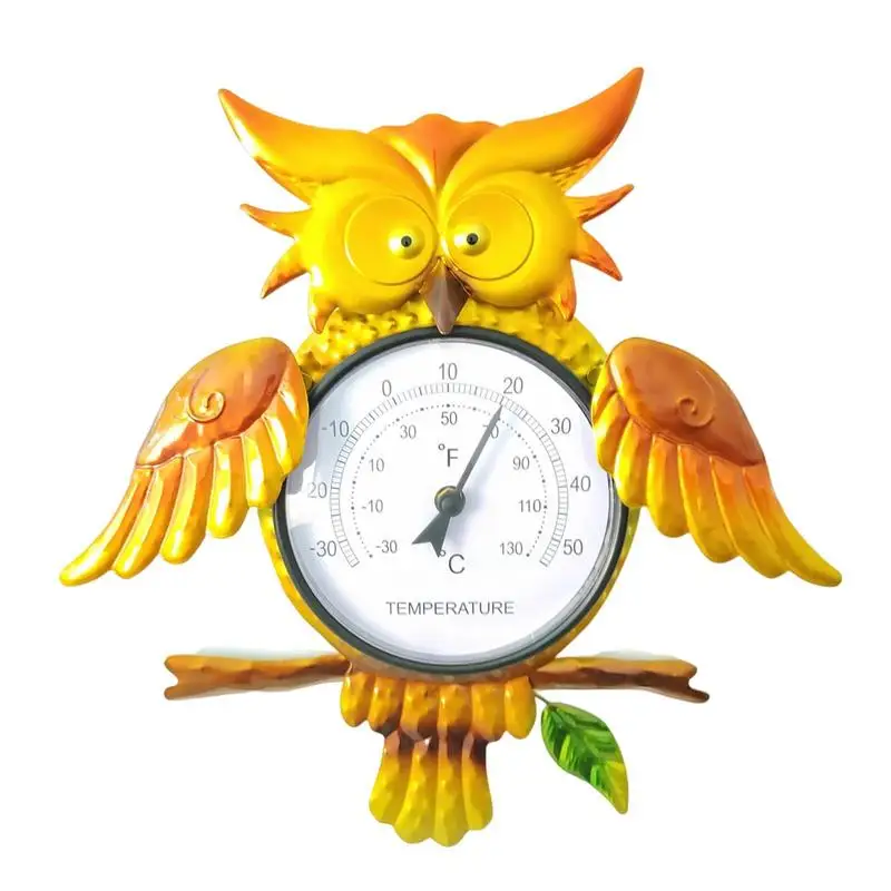 

Outdoor Metal Thermometer Outdoor Weather Station Trend Durable Wall Mounted Decoration For Lawn Yard And Patio Household Tool