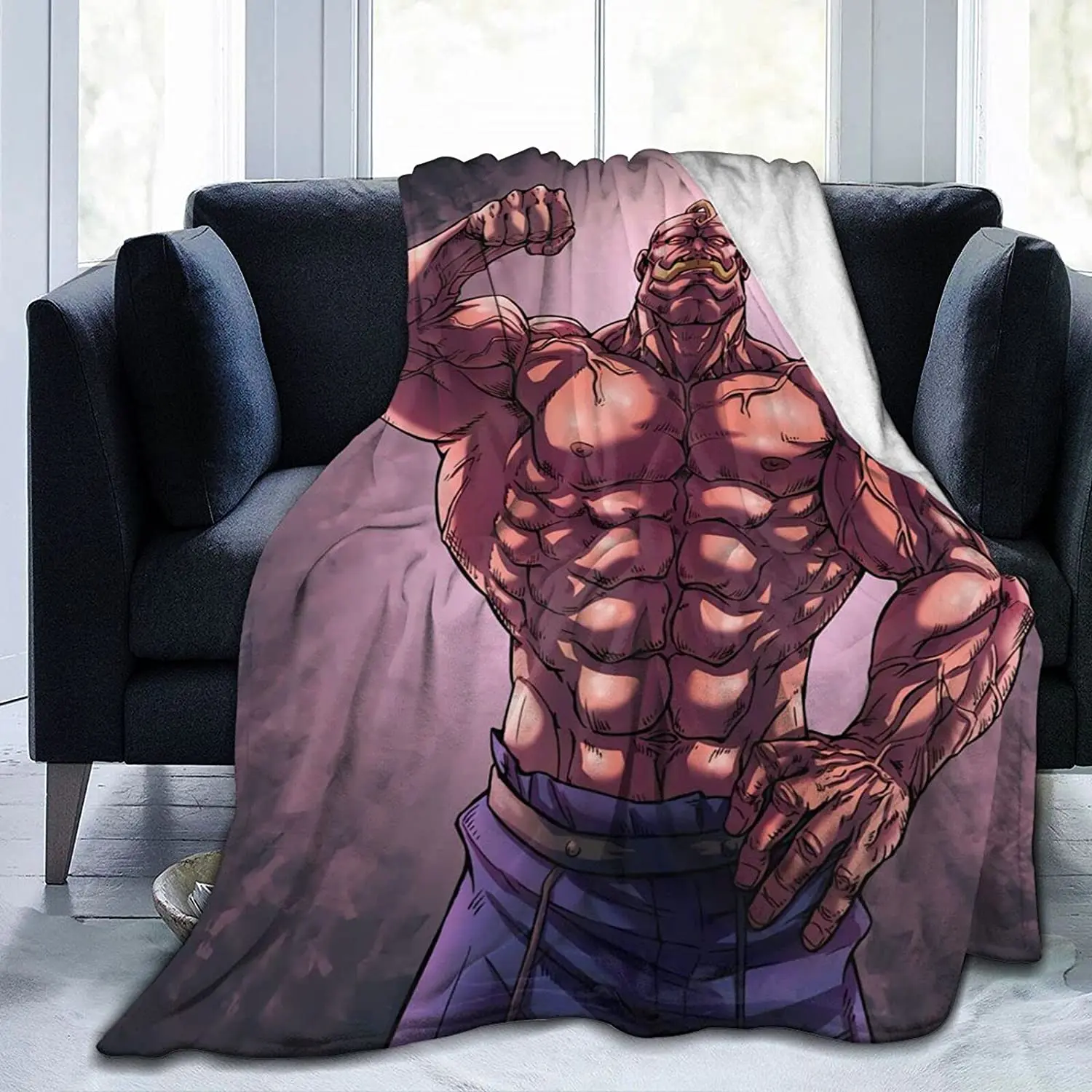 

Alex Louis Armstrong Fluffy Soft and Comfortable Blanket, Anime Warm Embrace of Sympathy