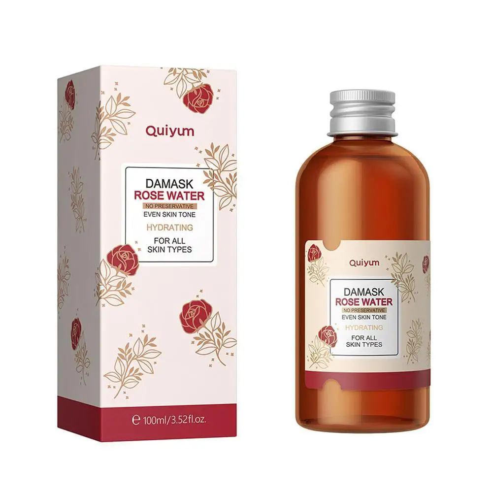 100ml Face Care Rose Water Nourishing Skin Improve Aging Skincare Products Korean Dullness Toner Facial Damask Anti Hydroso L5T7