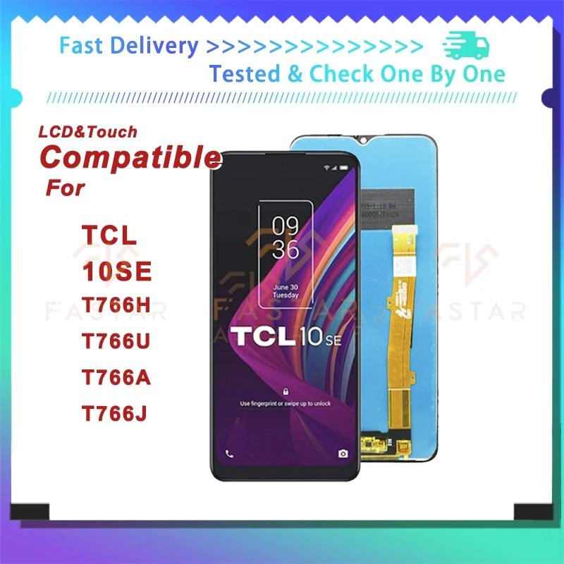 TCL 10SE 6 52 &quotОригинальный ЖК-дисплей 10 SE T766 сенсорный дигитайзер в сборе сменный