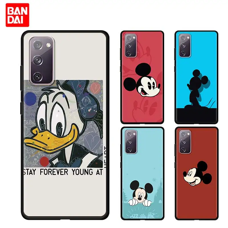 

Vintage Mickey Mouse Case for Samsung Galaxy Note 20 10 9 8 S21 S20 FE Plus Ultra Lite 4G 5G Capinha Silicone Black Cover