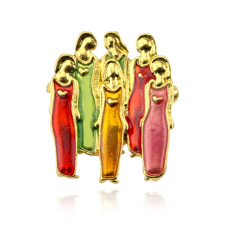 Эмалированная булавка для лучших друзей 5 стилей романтичные Металлические