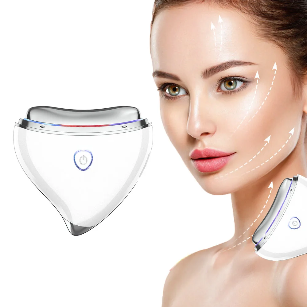 

Skin Scraping Beauty Instrument LED Photon Gua sha Massager Body Guasha Vibration Hot Compress Lymphatic Drainage Health Care