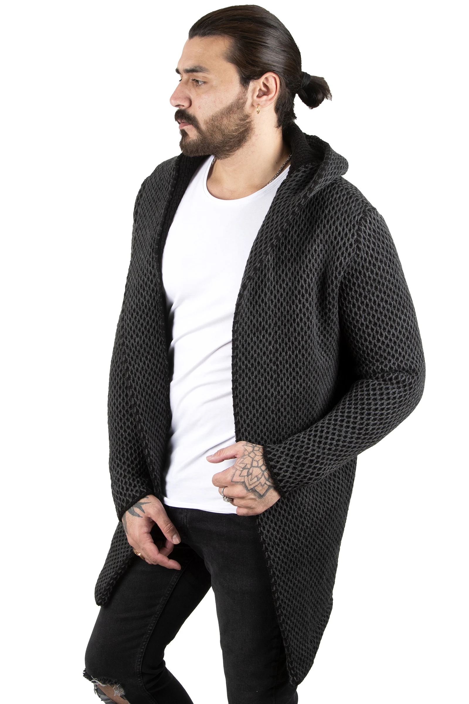 

Длинный кардиган с капюшоном, 1808108