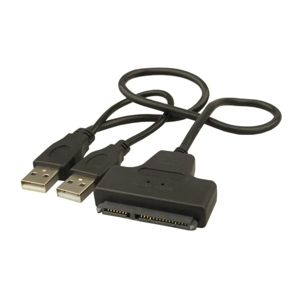 Кабель-адаптер SATA-USB 2.0 для 2 5-дюймового разъема жесткого диска SSD 22-контактный 7+15