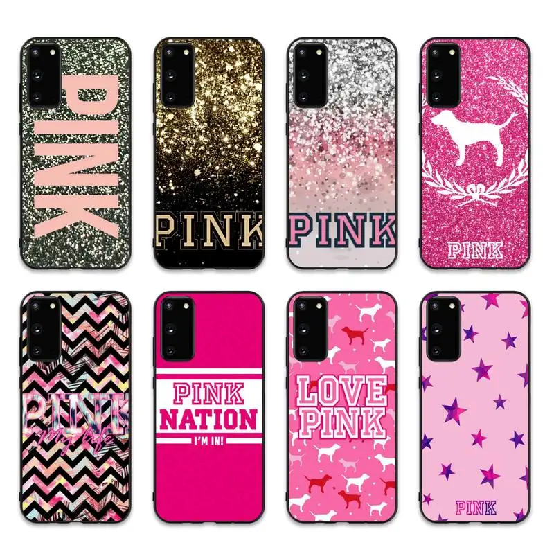 

PINK LOVE Phone Case for Samsung S10 21 20 9 8 plus lite S20 UlTRA 7edge
