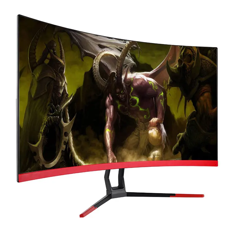 

27 inch curved gaming led monitor free sync 2K 144hz game monitor