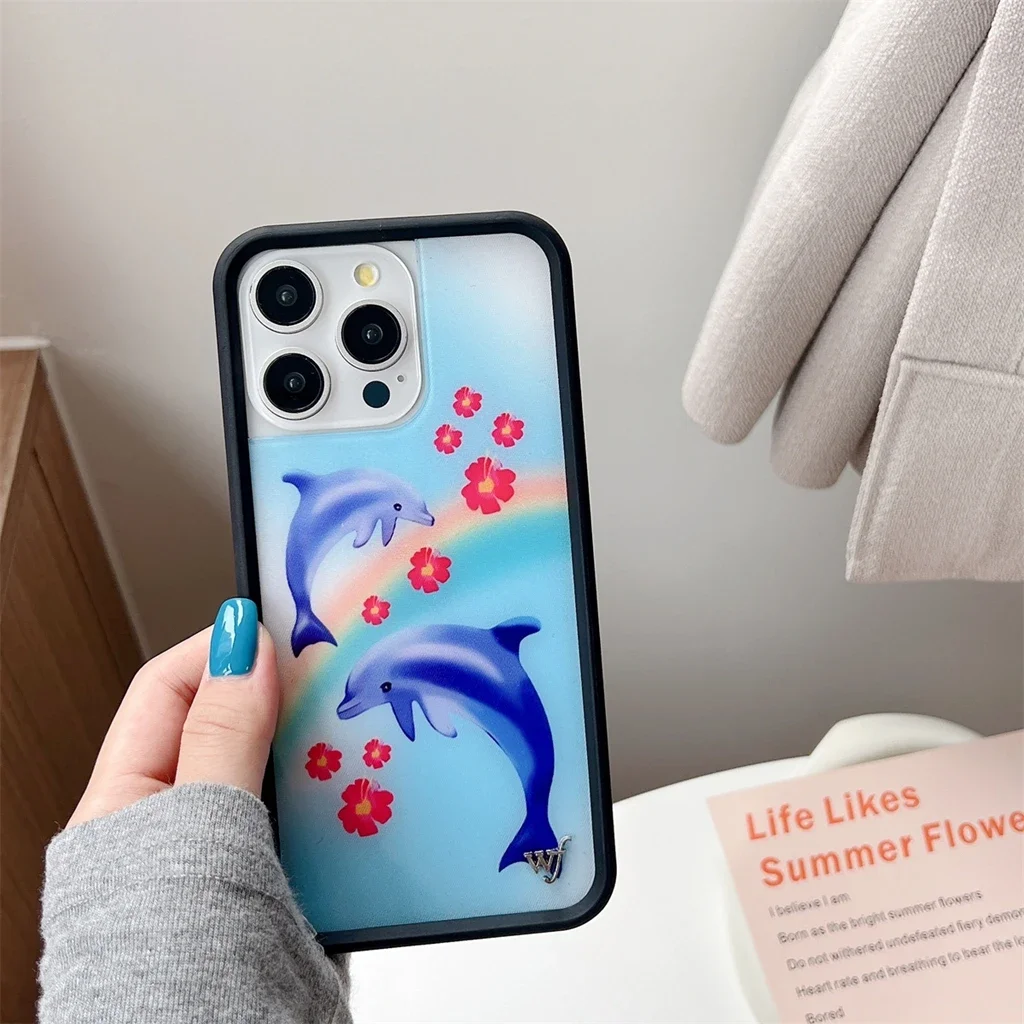 Милые ангелы демоны дельфин панда обезьяна серия животных граффити чехол для