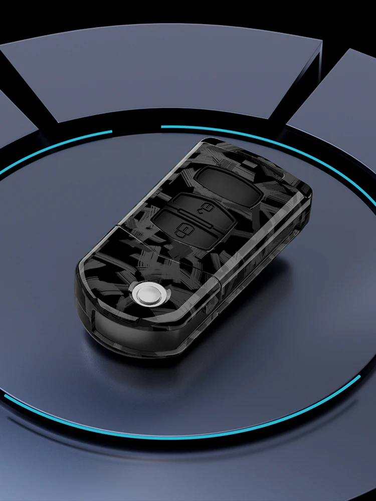 

Чехол для автомобильного ключа из углеродного волокна для Mazda 2 3 5 6 8