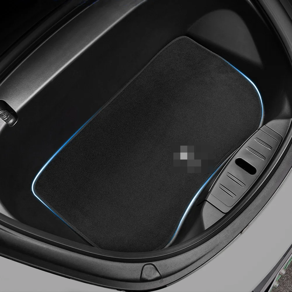 

Автомобильный флокирующий коврик для Tesla Model 3, передний коврик для багажника, пылезащитный чехол для хранения модели 3, нескользящий коврик