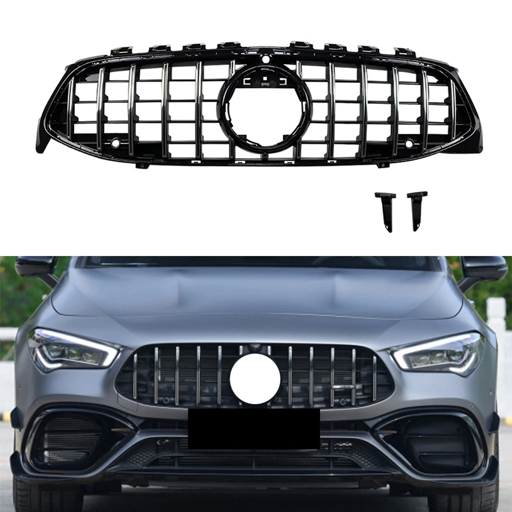 

GT grille for Mercedes-Benz CLA-Class W118 CLA200 CLA220 CLA250 CLA45 2019 2020 2021 For AMG Line front bumper grill car styling