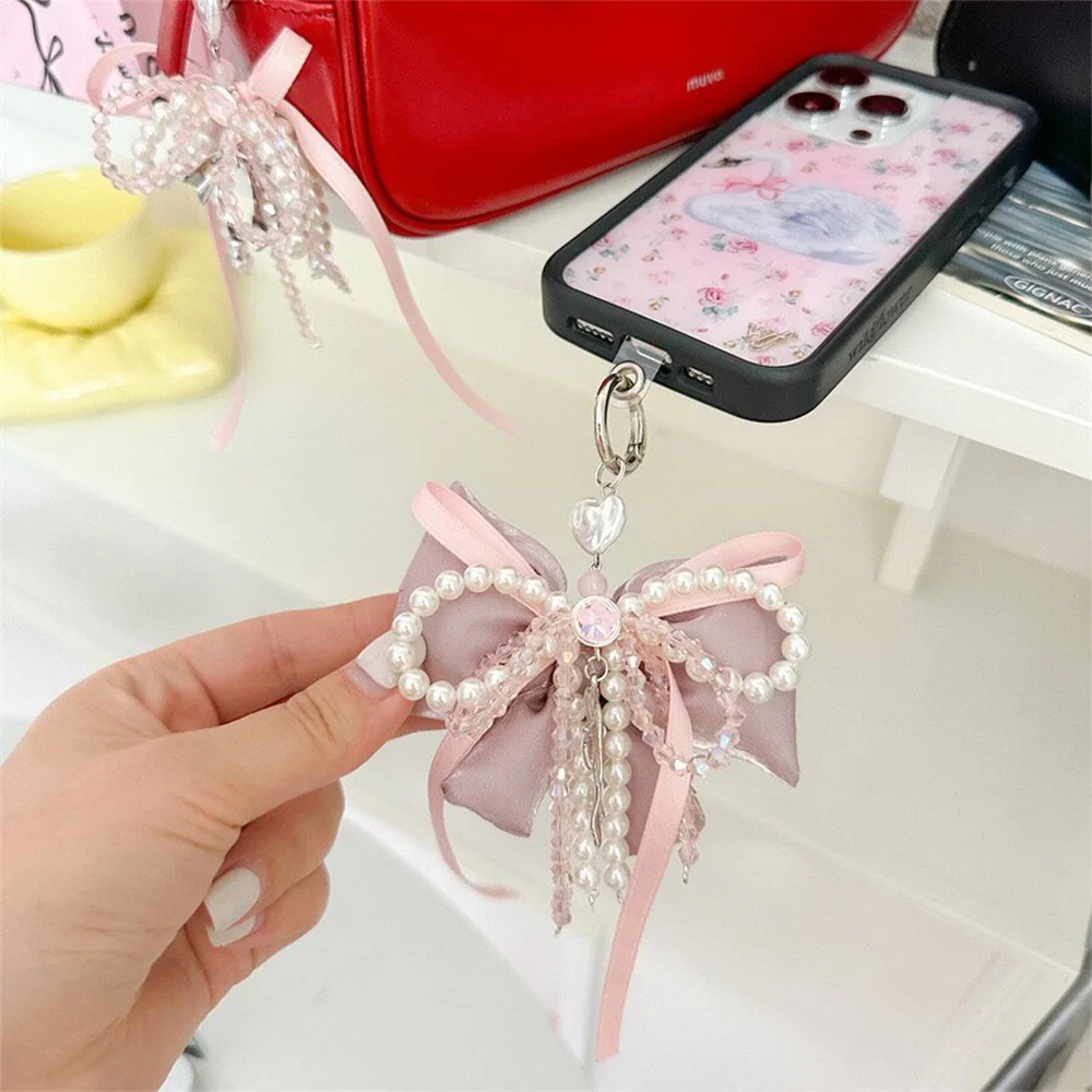 Кожаный брелок с бабочкой Yk2