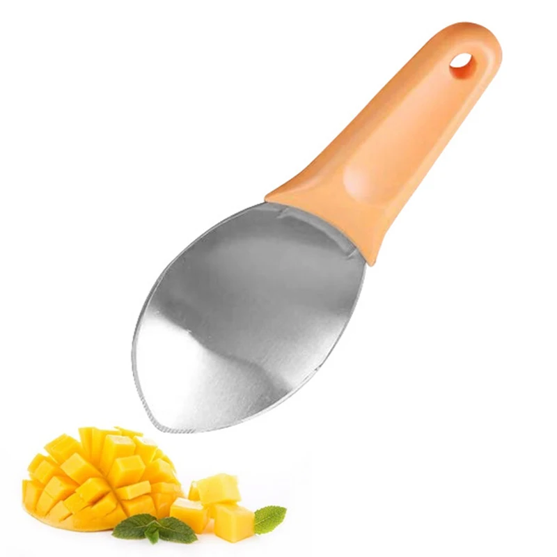 

Mango Peeler Multifunctional Mangoes Pulp Extractor Stainless Steel Mango Digging Spoon Fruits Vegetables Tools Kitchen Gadgets