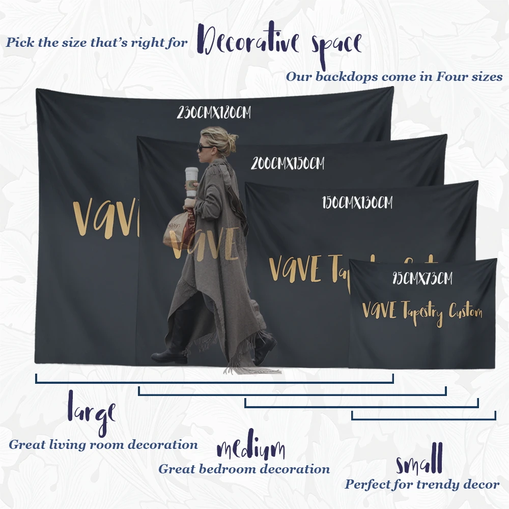 

VIP Custom Tapestry Wall Hanging Party Backdrops Decoration Child Photo Photography Background Cloth