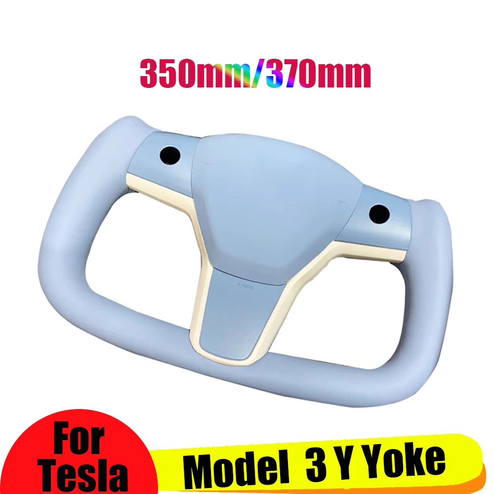 

Carbon Fiber Yoke Handle With Heating Customize Steering Wheel Model 3 2022 350mm For Tesla Model Y 2023 Accessories